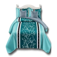 Alonso - Cobertor 9 Piezas 2 Plazas Quilt Mas Sabanas Mas Cortina De Tela