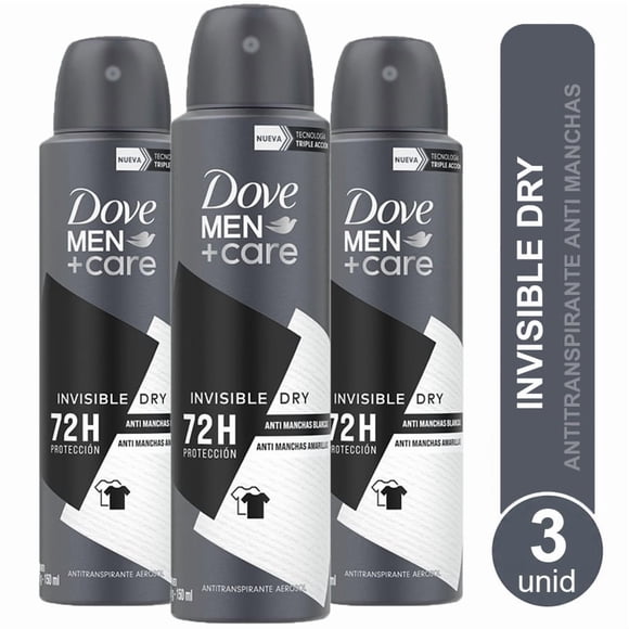 Desodorante Dove Invisible Pack X3 unid