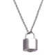 thumbnail image 1 of Mini Candado, Collar De Urna De Cremación, Colgante De Recuerdo Para Amigos, Mujeres, Hombres, Plata, 1 of 5