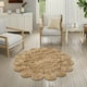 thumbnail image 2 of Alfombra Redonda De Yute Todo Circulos Color Natural, 2 of 9