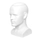 thumbnail image 5 of Cabeza De Maniquí Calva, Soporte De Exhibición De Peluca Masculina Para Postizos, Diadema Para Auriculares, Color Blanco, 5 of 5