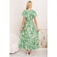 thumbnail image 3 of Maxi Vestido Largo Mujer Cruzado Manga Corta Estampado 3368, 3 of 3