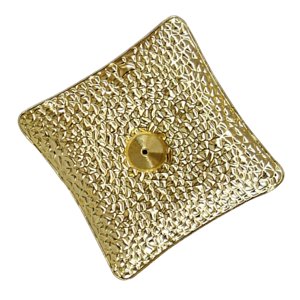 Bothyi - Soporte De Incienso De Lujo Para Palos Ash Catcher Square Para Office Teahouse Home Gold