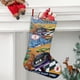 thumbnail image 2 of Hot Wheels Vamos a Correr Tema: Calcetines de Navidad, fino lino blanco para colgar en escaleras y chimenea, decoración navideña para el hogar, regalo de Navidad.54cm×38cm, 2 of 5