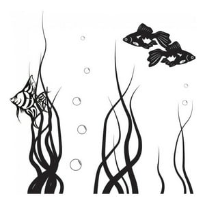 Rienda Libre Graphics - Decomural Tropical Fish Under The Sea Bathroom Ws-40794