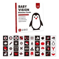 Genérico - Set De 6 Tarjetas Estimulación Visual Bebés 3-6 Meses Jhn