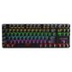 thumbnail image 1 of Gaming Mini Compact 87 Teclas Teclado Mecánico Con Cable LED USB Para Gamer Black, 1 of 5