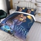 thumbnail image 3 of Deseo Conjunto de sábanas temático, trío de piezas, cómodo y amigable con la piel, diseño único, regalo de decoración para el hogar para familiares, amigos y fans, 90 cm * 190 cm, 3 of 6