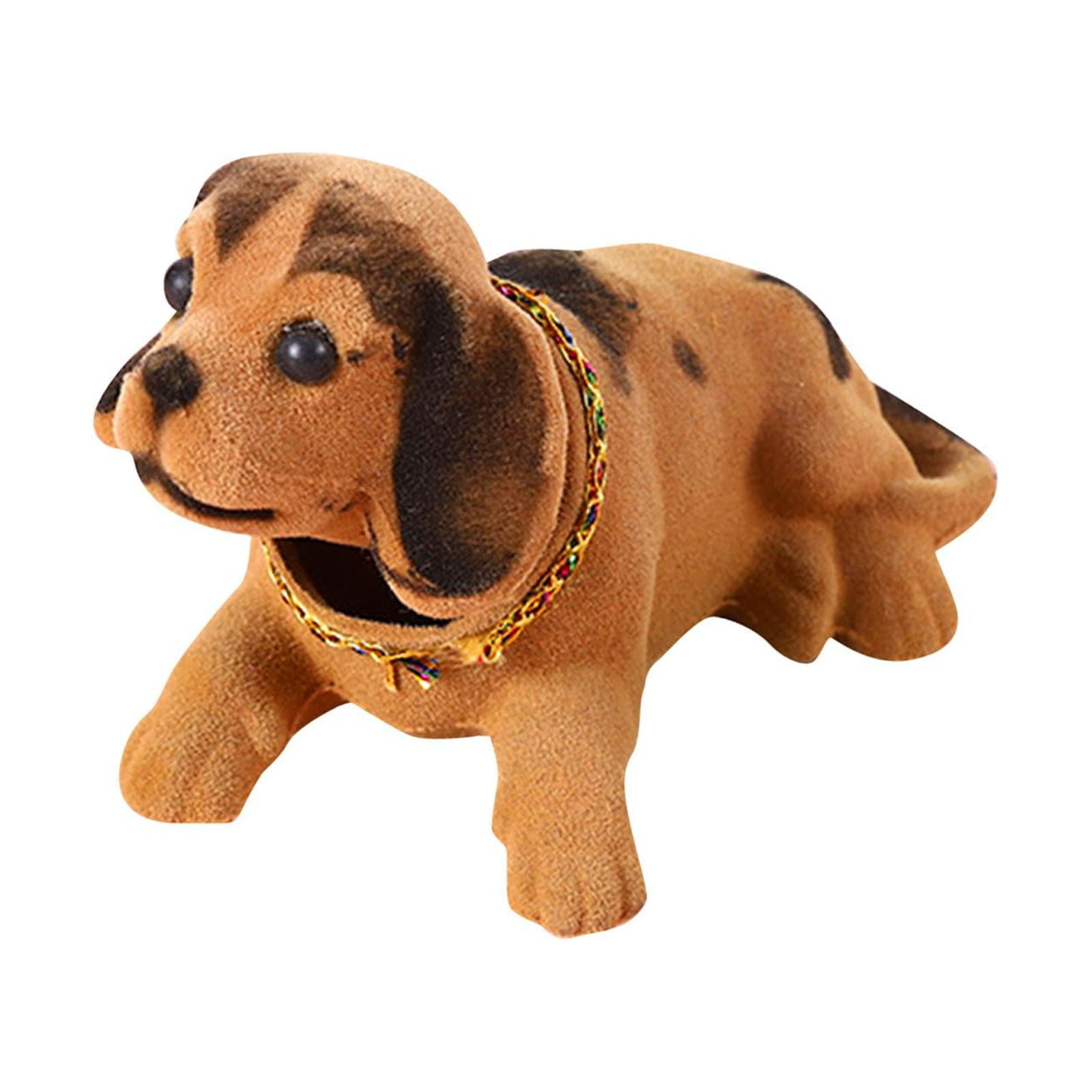 Bothyi - Sacudiendo La Cabeza Perro Coche Adornos Niños Juguete Lindo Para La Decoración De La Oficina De La Habitación Marrón