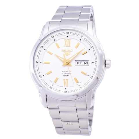 Seiko - Reloj 5 Automático Con Esfera Blanca Snkp15J1 Para Hombres