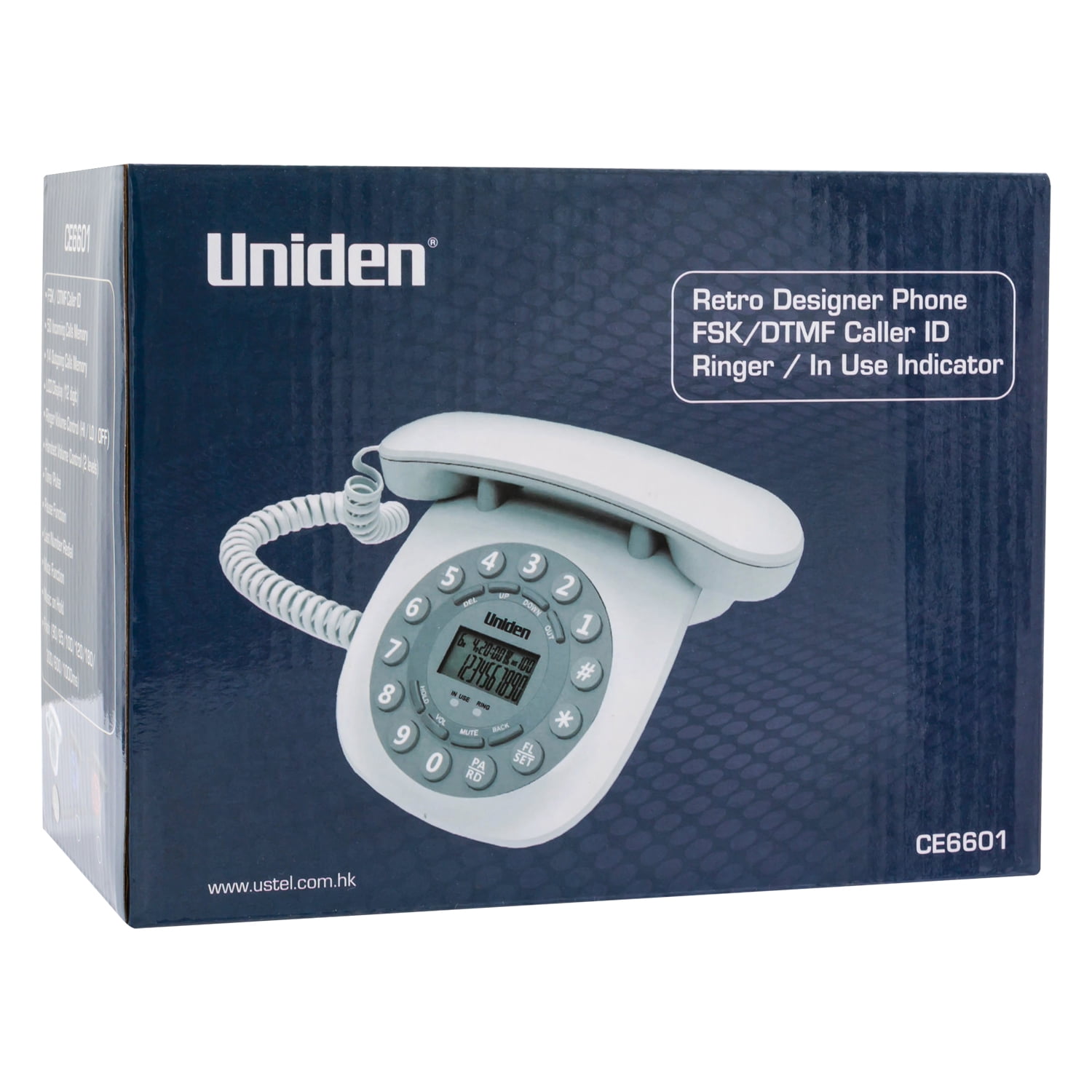 Uniden - Telefono Retro Blanco Ce 6601