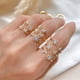 thumbnail image 4 of Anillo de mariposa, anillos de mariposa para mujer | Anillo de flor abierta para mujer y niña, anillo llamativo, anillo de cóctel de mariposa abierta, joyería, regalo Yuxun, 4 of 7