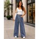 thumbnail image 4 of Jeans Mujer Pierna Ancha Cintura Elasticada Ajustable, 4 of 7