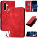 thumbnail image 1 of Funda Flip Premium Fibra de Carbono para Samsung Galaxy A36 con Soporte y Cierre Rojo, 1 of 6