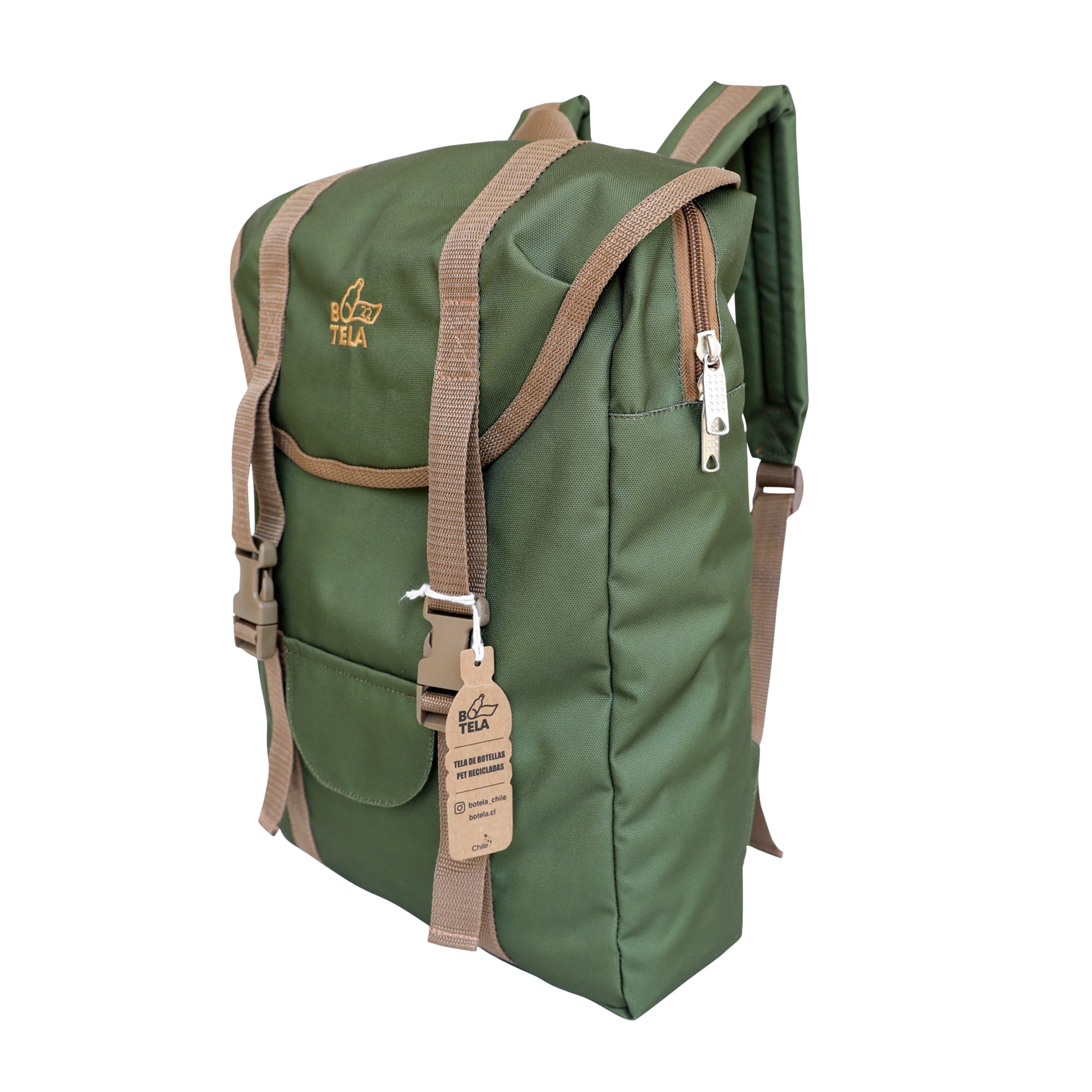 Botela - Mochila Notebook Sport 15” Sustentable Verde