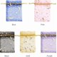 thumbnail image 2 of suxuMhao Bolsas de Regalo de Decoración, 100Pzas Bolsas de Organza Blancas con Cordón, Bolsas de Organza Transparentes de 3.9x5.9in Estilo de Estampado en Caliente para Joyería, Dulces, Pequeños, 2 of 4