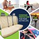thumbnail image 3 of Toalla de asiento trasero, funda de asiento protector de temporada para coches, color canela, 3 of 6