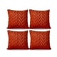 thumbnail image 1 of Pack De 4 Fundas De Cojines Diseño Espiga 45cm X 45 Cm Anaranjado, 1 of 4