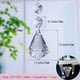thumbnail image 2 of 25 colgantes de cristal para candelabro, cuentas de cristal, adornos colgantes, prismas de cristal para bodas, fiestas, guirnaldas de árbol, decoración, joyería DIY (1,18 pulgadas, transparente), 2 of 7