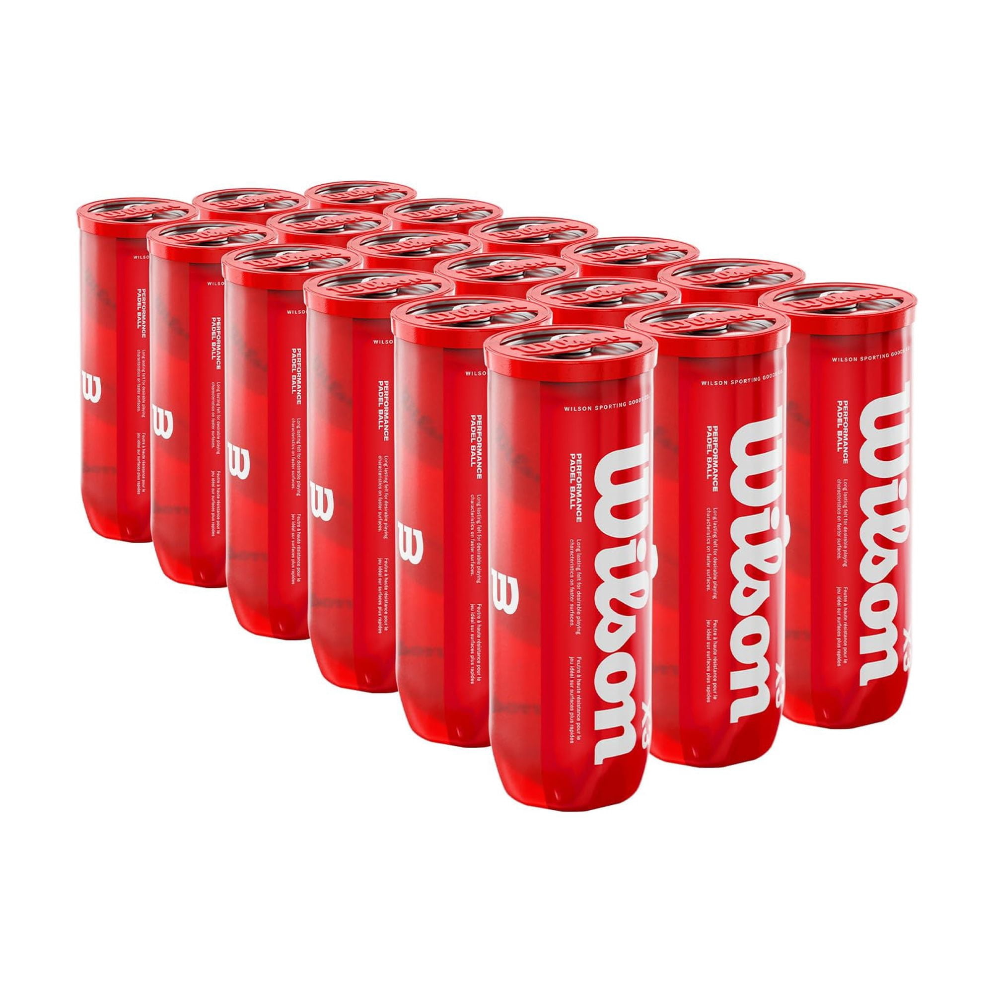 Pelotas De Pádel Wilson X3 Caja Con 24 Tubos Y 72 Pelotas