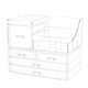 thumbnail image 1 of CADDY Cq acrílico pack de 2 organizadores transparentes de 5 cajones, 1 of 3