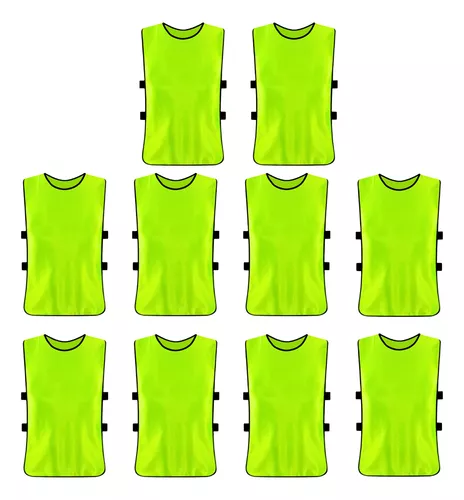 Linea Sport - Pack X10 Chalecos Deportivo Petos Multiuso Para Niños Futbol