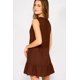 thumbnail image 4 of Vestido Corto Isabel Chocolate cafe XL, 4 of 5