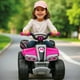 thumbnail image 5 of Moto Niños Cuatrimoto Eléctrica Estilo Mario Kart Fucsia, 5 of 6