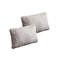Genérico - Set De 2 Fundas De Cojin Serie Arco 30X50 Cm Gris
