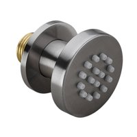 Magideal - Cabeza De Ducha Accesorios De Baño De Acero Inoxidable Accesorios De Baño De 2 Pulgadas De Ducha De Carrocería Cepillado Redondeo Para El Baño