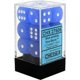 thumbnail image 1 of Dice Chessex 27606 16 mm d6 con pepitas (12 dados) azul esmerilado, 1 of 2