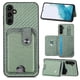 thumbnail image 3 of Funda Billetera Tejida para Samsung Galaxy A54 5G con Soporte y Tarjetero Verde, 3 of 4