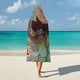 thumbnail image 5 of Chica de Pelea Invencible Manta Capa con Capucha Anti-Bolitas, Manta de Lana Ártica Suave, Manta Portátil de Felpa Ligera y Lujosa, Poncho para Siesta en Casa y Oficina, 100*130cm, 5 of 6