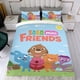 thumbnail image 4 of Amigos de Sago Mini Conjunto de sábanas temático, trío de piezas, cómodo y amigable con la piel, diseño único, regalo de decoración para el hogar para familiares, amigos y fans, 90 cm * 190 cm, 4 of 6