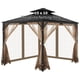 thumbnail image 1 of Malla mosquitera para gazebo OIPUNSHLE 305 x 305 cm, 4 paneles, 1 of 7
