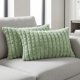 thumbnail image 1 of REGALWOVEN Fundas de Cojín Juego de 2, Fundas de Almohada de Sofá de Felpa Suave para Decoración del Hogar Sala de Estar Verde 12" x 20", 1 of 7