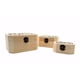 thumbnail image 3 of Caja Cofre Organizador Bordado 3 Piezas 17X13X9Cm Cafe Claro, 3 of 3