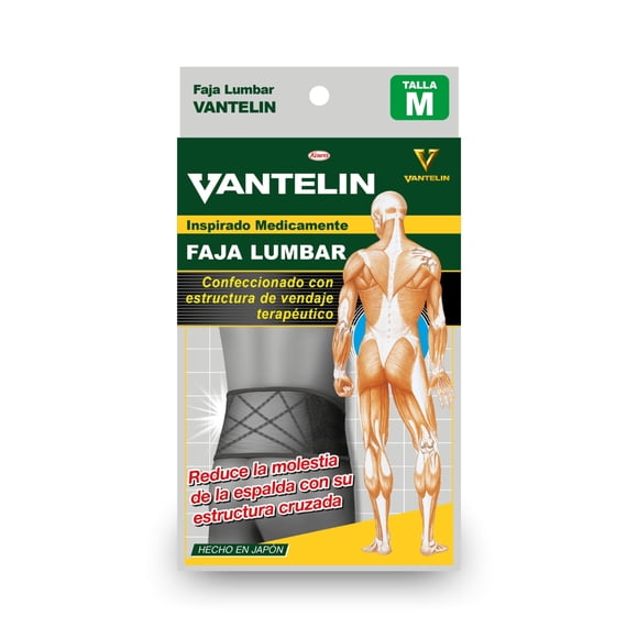 Faja Lumbar Estabilizadora Vantelin M Negra