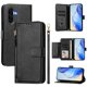 thumbnail image 1 of Funda Billetera Cremallera para Samsung Galaxy A36 5G con Porta Tarjetas, Soporte y Correa Negro, 1 of 5