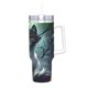 thumbnail image 2 of Gatos Guerreros Vaso aislado de acero inoxidable con asa, diseño temático, regalo para familia, amigos y fans; incluye pajita y encaja en el portavasos estándar, 40 oz, 2 of 6
