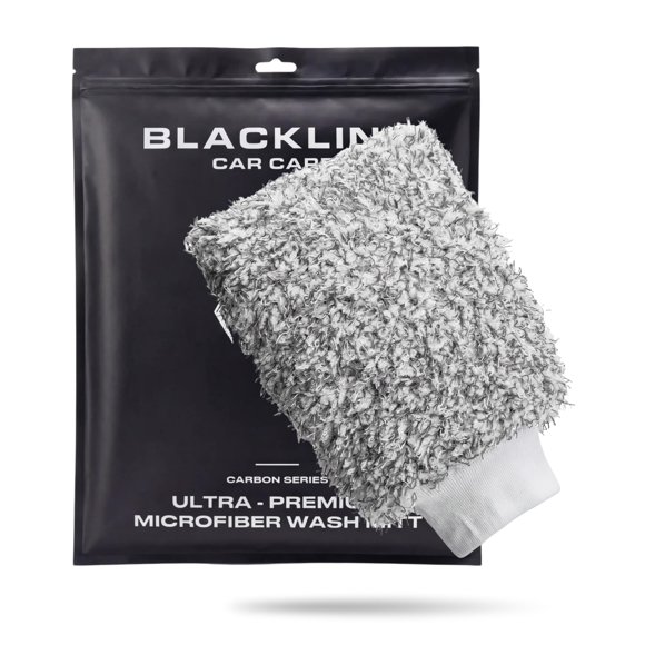 Guante de lavado Blackline de microfibra 23 × 28 cm (peluche)