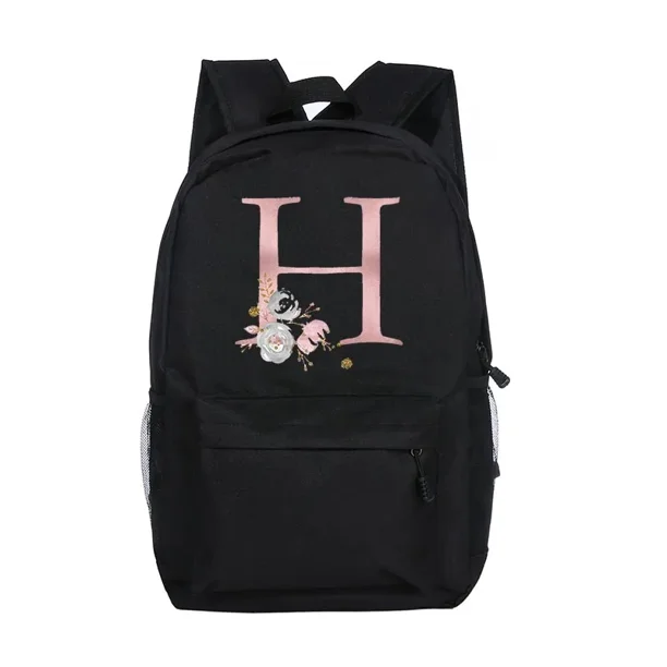 Personalized Girls School Bags Custom Letter with Name Print Backpack Kindergarten Children Schoolbag Teenage Kids Daypack Gifts