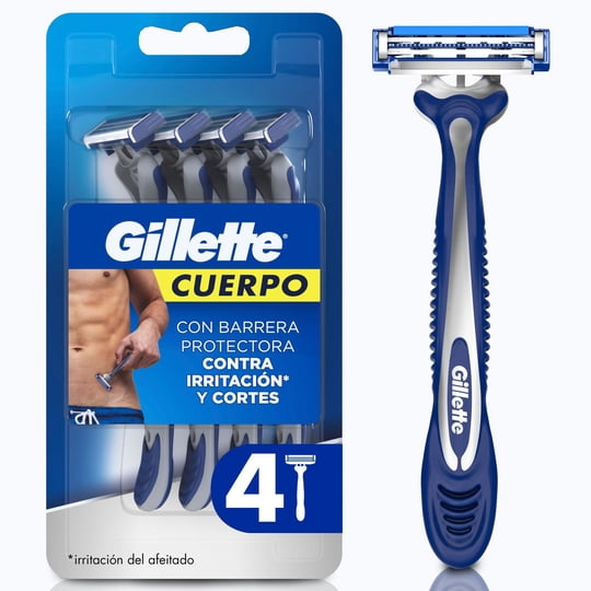 Máquina De Afeitar Desechables Para El Cuerpo 4 Un Gillette
