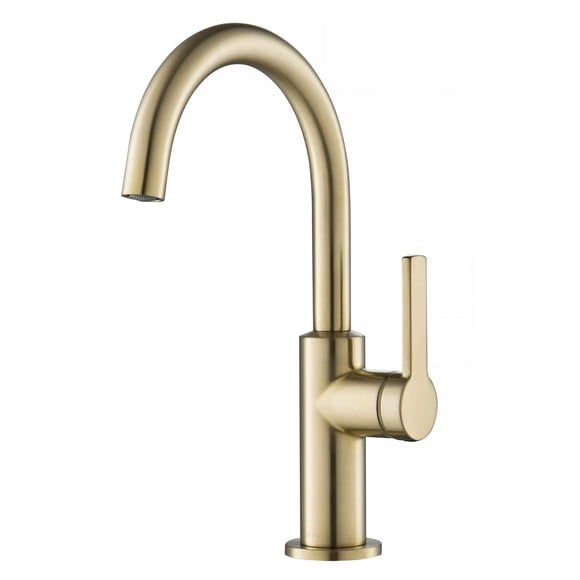 Grifo de cocina Kraus Oletto de una sola manija, bronce envejecido