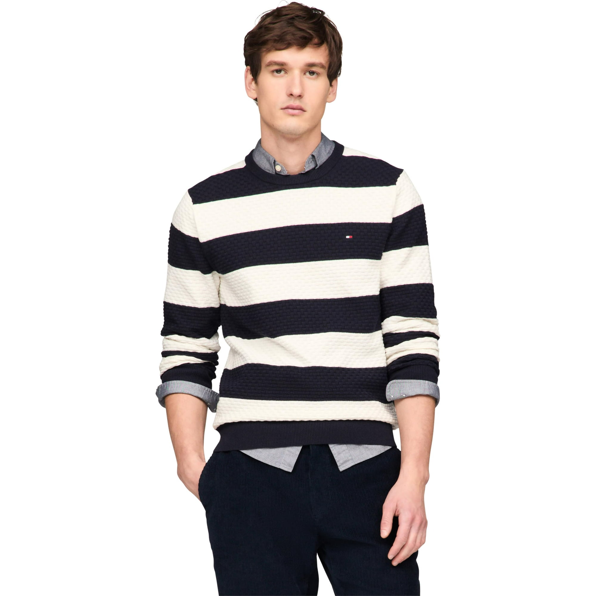 Jersey Tommy Hilfiger Con Cuello Redondo Estructurado 9gg Para Hombre