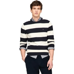 Jersey Tommy Hilfiger De Algodón Con Cuello Redondo Estructurado Para Hombre