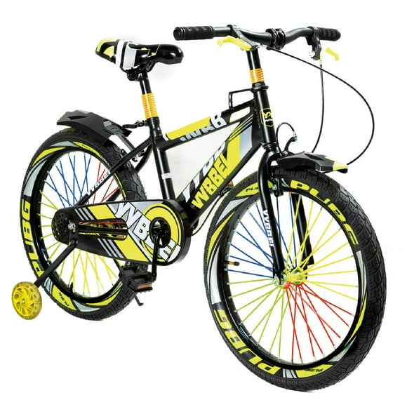 Bicicleta Niño Infantil Montain Bike Mtb Con Ruedas Aro 16 Amarilla