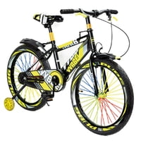 Mundo Online - Bicicleta Niño Infantil Montain Bike Mtb Con Ruedas Aro 16 Amarilla