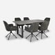 thumbnail image 2 of Juego De Comedor Florencia Rectangular 6 Sillas Gris - Sg, 2 of 8