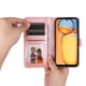 thumbnail image 2 of Funda tipo cartera FOXDOCK para Xiaomi Redmi 13C 5G , diseño girasol en relieve, cuero PU, cierre magnético, soporte y tarjetero, 2 of 5